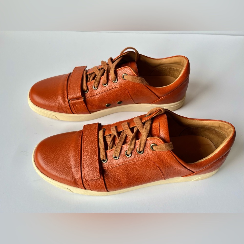 Michael Bastian Men's Ossie Leather Shoes Size 10 Orange